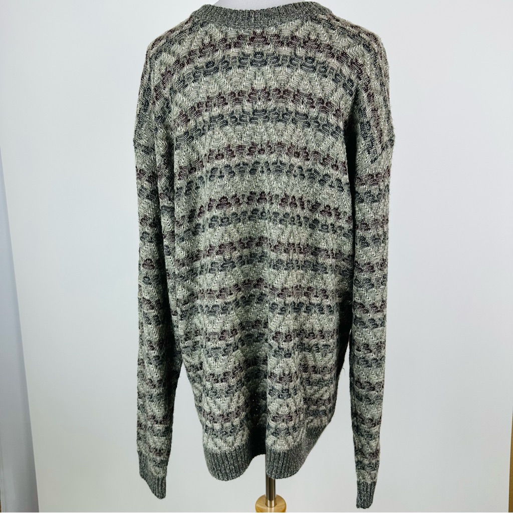 Vintage Munsingwear Striped Textured Sweater Xl